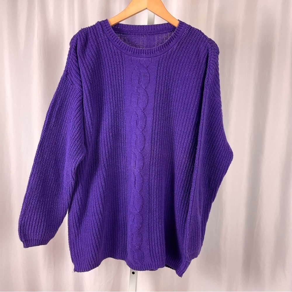 Vintage Purple Crew Neck Sweater